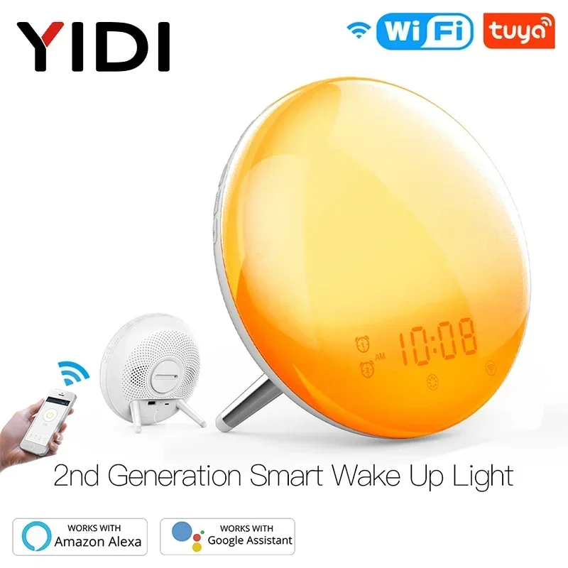 WiFi-Smart-Wake-Up-Light-Workday-Clock-Sunrise-Sunset-Simulation